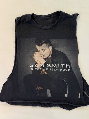 Sam Smith 2015 Tour Graphic Muscle Tee - Black